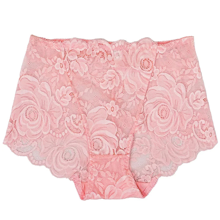 Womens Lace Underwear Seamless Solid Breathable Underpants Female Luxury Floral Embroidery Comfortable Mesh Hollow Out Panties