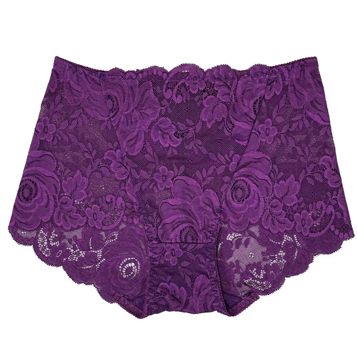 Womens Lace Underwear Seamless Solid Breathable Underpants Female Luxury Floral Embroidery Comfortable Mesh Hollow Out Panties