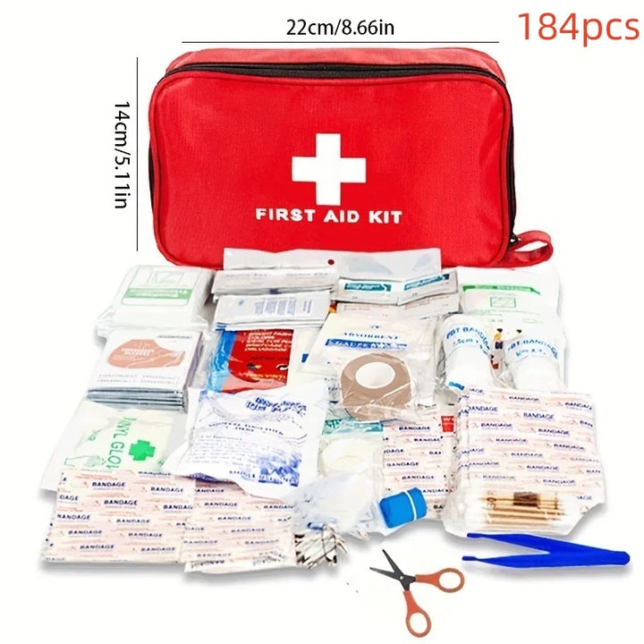 Kit primeiros socorros Portable Emergency Medical First Aid Bag Kit For Household Outdoor Travel Camping Equipment Medicine Survival