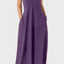 European and American Women's Cross border Summer New Product Solid Color Sexy Deep V Sling Dress