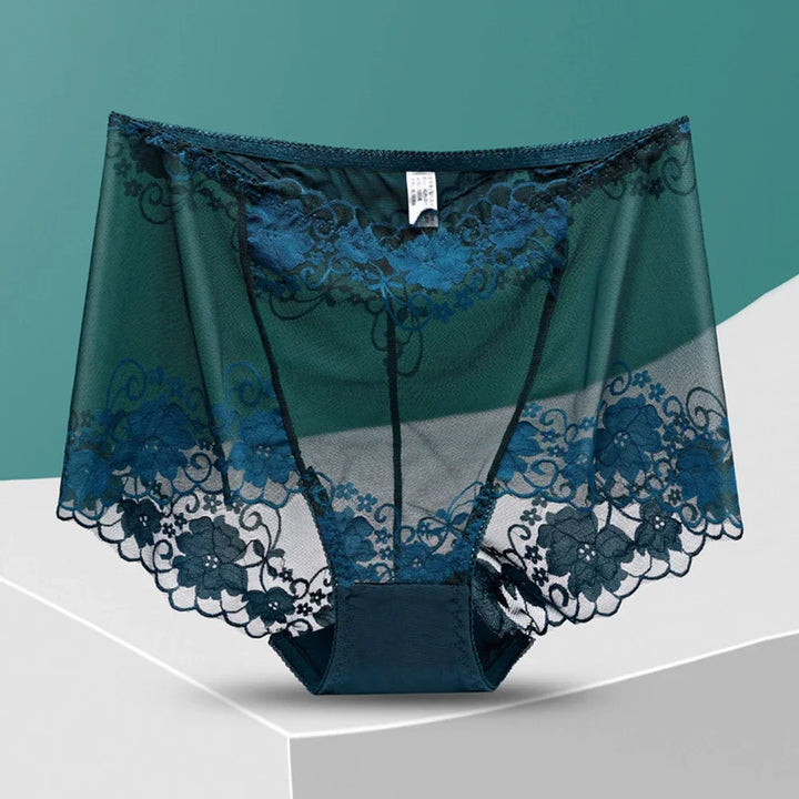 Large Size High Waist Panties Women Underwear Sexy Lace Transparent Briefs Big Pantie Female Underpants Plus Size Lingerie L-4XL
