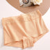 FINETOO Cotton Breathable Panties Patchwork Lace Panty Low Waisted  Underwear Skin Friendly Four shorts Women Flat Corner Pants