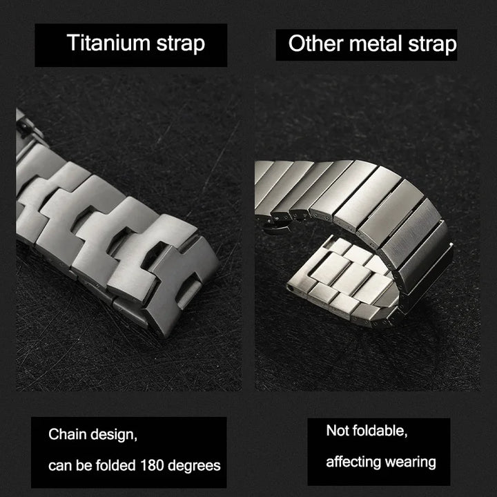 Titanium Metal Strap For Apple Watch UItra 2 Band 49mm 44mm 45mm 40mm 41mm 42 38 Link Bracelet iWatch Series 6 5 4 SE 7 8 8 band