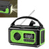 radio H17 12000mAh AM/FM Weather Radio Solar Hand Crank Portable Emergency Radio LED Flashlight Reading Lamp SOS Alarm for Survival