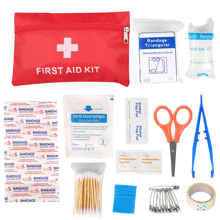 Kit primeiros socorros Portable Emergency Medical First Aid Bag Kit For Household Outdoor Travel Camping Equipment Medicine Survival